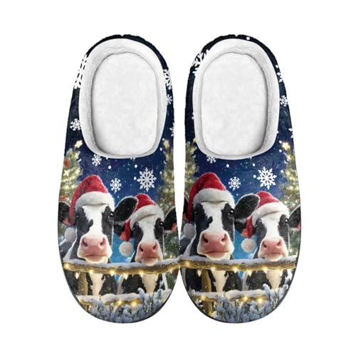 Women's Cozy Fuzzy Slipper Unisex Slip On Casual House Slippers Bedroom Shoes with Anti-Skid Sole Indoor for Men2
