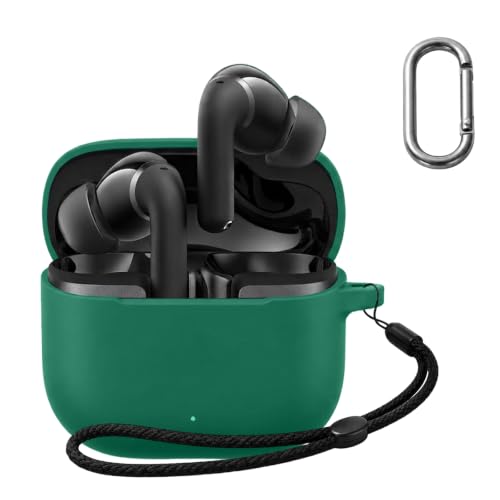 For Soundcore P42i �P�[�X �J�o�[ �yHUKWIMO�z �J���r�i�t��+�X�g���b�v�t�� �ϏՌ� �h�� �h�o �����[�d�\ �S�ʕی� �L�Y�h�~ Soundcore P42i �Ή� [�O���[��]