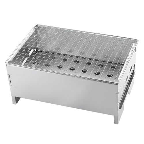 Barbacoa Carbón – Barbacoa Desmontable De Mesa Compacta | Rejilla De Ventilación De Precisión Para Camping, Picnics, Viajes, Senderismo Y Cocina Al Aire Libre Amigable