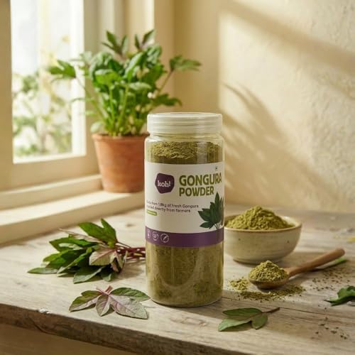 Image of KOH Veggie Powerhouse Combo Pack of 3 - Beetroot, Moringa & Gongura Powder | Pure & Natural Superfoods for Cooking, Smoothies, and Health | Rich in Protein, Fiber | No Additives