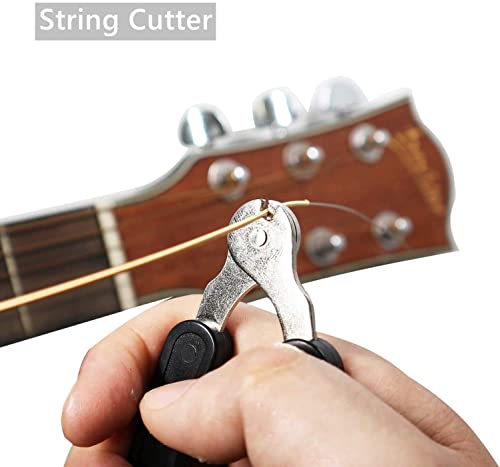 Image of Imaginea Guitar String Winder 3-In-1 Multifunctional Guitar String Cutter & Guitar Bridge Pin Puller Guitar Repairing and Adjustment Tool for Acoustic Guitar with 5 Picks