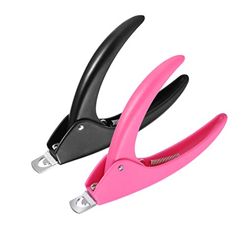 Fiezkaa 2pcs Nail Clippers for Acrylic Nails, Fake Nail Tip Cutter for Acrylic Artificial Nail, Professional False Acrylic Nail Clipper, Nail Trimmer Tool for Salon Home Nail Art Beauty Design DIY