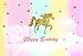 Produktbild YongFoto 2,2x1,5m Vinyl Foto Hintergrund Einhorn Goldenes Einhorn Glänzende Sterne Pink Süß Wolken Himmel Fotografie Hintergrund Geburtstagsfeier Babydusche Kinder Baby Mädchen Fotostudio Requisiten