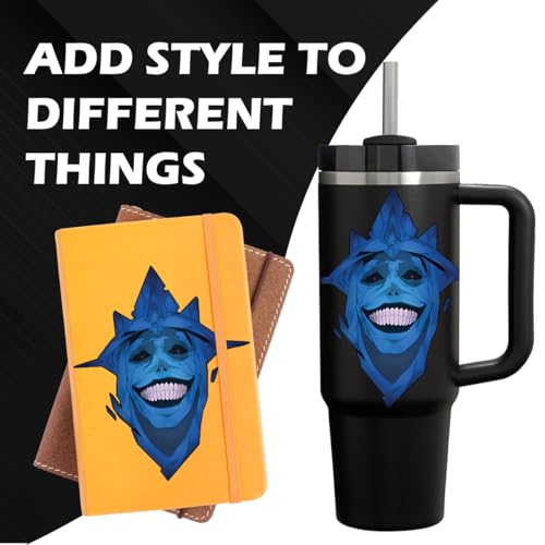 Image of Solo Leveling Peeker Anime Manga Decal Water Resistant Sticker Indoor Use Ideal for Laptop Window (Lord Face 1)