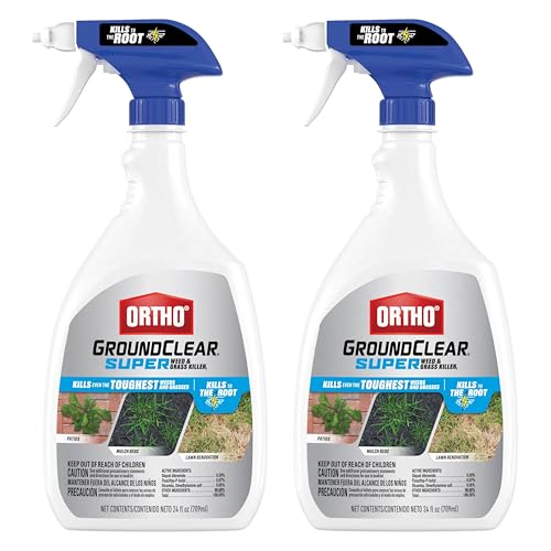 Image of Ortho GroundClear Super Weed and Grass Killer1, Ready-to-Use Weed Killer Spray, Kills Toughest Weeds and Grasses to The Root, 24 fl. oz. (2-Pack)