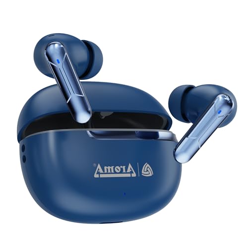 Image of AROMA TWS7 Star V5.4 Upto 60Hr Playtime*, ENC, Dual Paring, Fast Charging, Heavy Bass Bluetooth