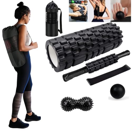 Kit Completo Rolo de Massagem Para Liberação Miofacial Foam Rolle...