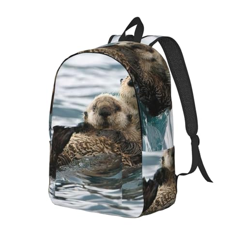 Sac à dos ordinateur portable imprimé loutre voyage universitaire EdWal