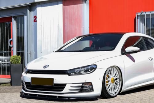 Aileron avant VW Scirocco Facelift 14-17 noir brillant spoiler rajout de pare-chocs