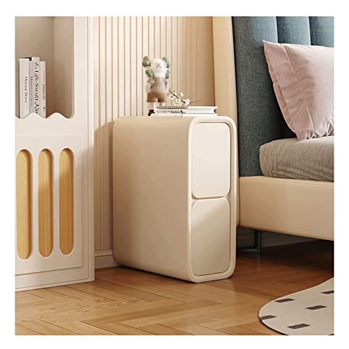 Non necessita di assemblaggio: lo splendido tavolino è completamente assemblato nella confezione, basta estrarlo per usarlo. È un pezzo attraente, moderno, elegante e semplice comodino, design e una bella atmosfera.