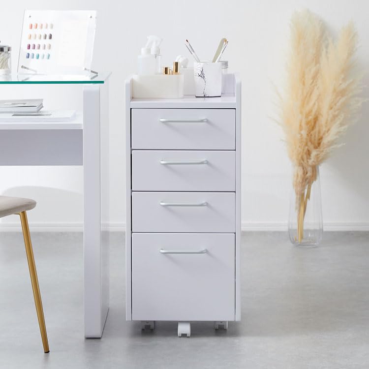 Amazon | ネイルワゴン サイドワゴン サイドラック 収納 引き出し  