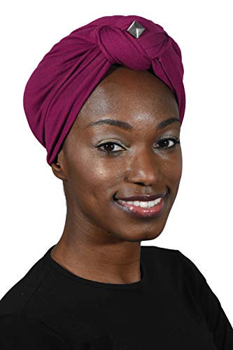 Turbans for Women with Twist/knot Front and Silver Stud3