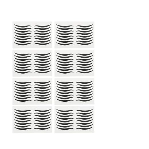 Healifty 80 Pairs Black Eyeliner Stickers Reusable Eyelid Tape Invisible Self- Adhesive Eye Line Strip Shiny Eyeliner Stickers Eyelid Strip Lightweight