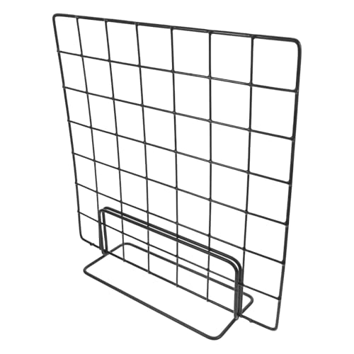 Expositor de Mesa Rejilla de Alambre de 35x35 cm en color negro, set de 2 piezas metálicas