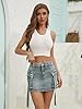Cargo Skirt Women y2k Button Mini Jeans Skirt Deni... #2