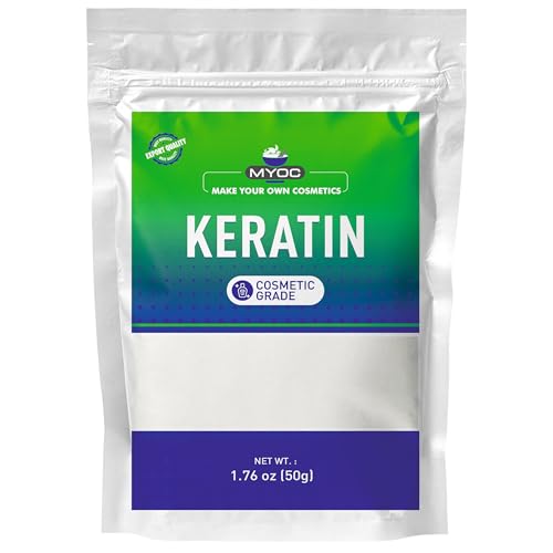 MYOC Keratin Powder (50 g / 1.76 oz) - Cosmetic Grade for DIY Hair Masks Shampoos Conditioners & Serums