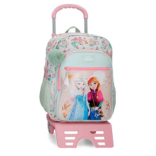 Disney Strong Spirit Mochila Escolar Con Carro Multicolor 30X40X13 Cms Poliéster 15,6L