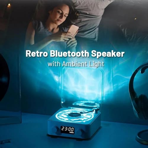 Aureo Vintage Bluetooth Speaker Blue - Image 3