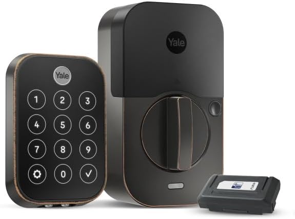 Assure Lock 2 Touch Deadbolt, Oil Rubbed Bronze Smart Keyless Entry Door Lock with Z-Wave (ZW3) Connected Touch Keypad and Fingerprint Scanner, YRD450-F-ZW3-0BP