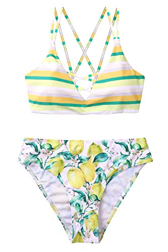 beautyin Women Strappy Bikini Sets Swimsuit Swimwear Lacp Up Padded Bikinis XL