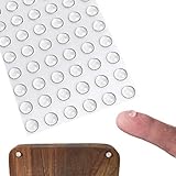 BEADNOVA Cabinet Door Bumper 100Pcs Clear Cupboard Cabinet Pads Cushion Pads Self Adhesive Furniture Bumper for Door Drawer (Hemispherical, 6x2mm)