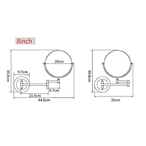 Miroir pivotant extensible pour salle de bain moderne et routine beauté fluide