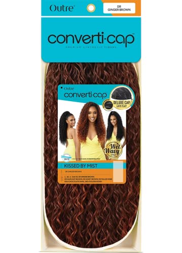 Outre Converti Cap Wet And Wavy Style Wig - Kissed By Mist (Color:1B Off Black) #TOP5