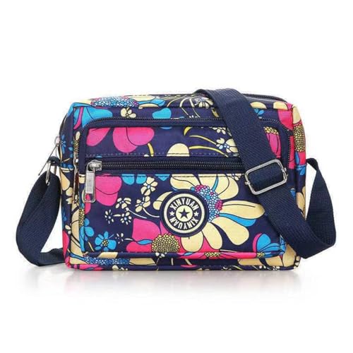 Image of MOMISY Women Mobile Messenger cellphone Bag Ladies Nylon Shoulder Cross Body Long Strap for College, Outing, Travelling, Work