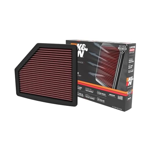 K&N High-Flow Original Lifetime Engine Air Filter: Increase Power: Premium, Washable: Compatible with 2021-2025 Acura: MDX, TLX, 33-5119