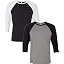 (1) Black/White + (1) Black/Deep Hthr