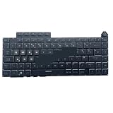 Klawiatura podświetlana RGB UK GB do ASUS, ROG, Strix G16, G614, G614JZ, G614JU, G614JV, notebooków gamingowych, kolorowe podświetlenie 0KNR0-481RUK00