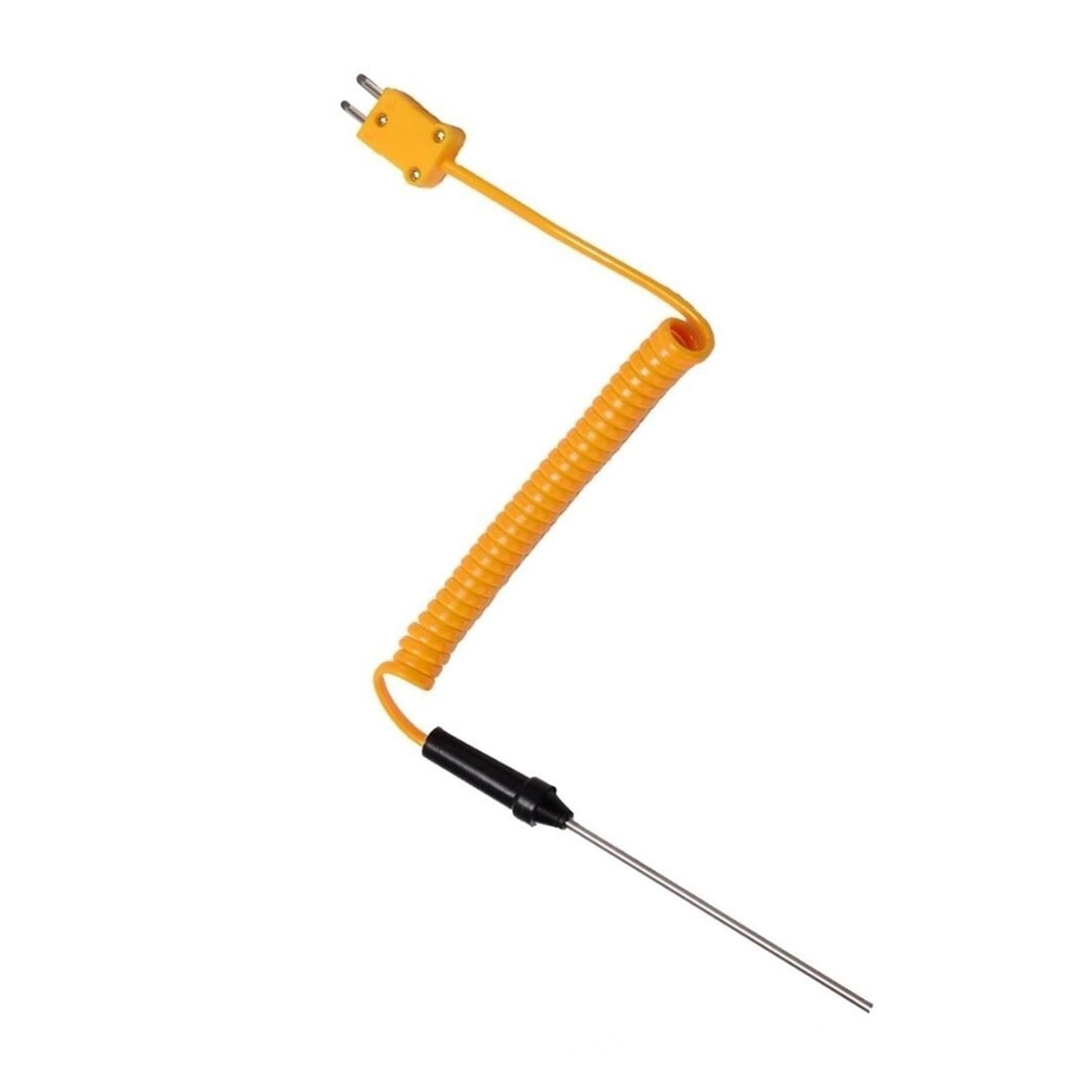 Termocoppia in fibra di vetro tipo K con regolatore temperatura del sensore della sonda cavo metallico(50cm)