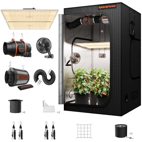 Spider Farmer 4 × 4ft 450W SF4000 Indoor Grow Tent Kit w/Speed Controller