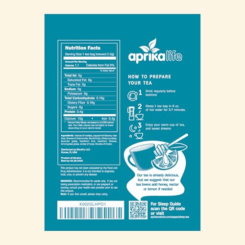 Aprikalife Aprika Life Sleep Tea For Bedtime Relaxation & Stress Relief thumb #6