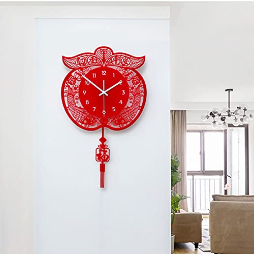 TAISK Wall clock Wall Clock Red Pendulum Clock Wall Hanging Decoration Wall Clock Kitchen Living Room Bedroom Silent Wall Clock 25. 59 Inches Wall clock Living Room Decor steampunk buy now online TAISK Wall clock Wall Clock Red Pendulum Clock Wall Hanging Decoration Wall Clock Kitchen Living Room Bedroom Silent Wall Clock 25. 59 Inches Wall clock Living Room Decor steampunk buy now online