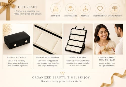 Image of Shining Diva Fashion 12 Pairs Set Earrings for Women Girls with Stylish Organizer Box | Valentine Birthday Rakshabandhan Gifts for Girls Girlfriend Wife Sister
