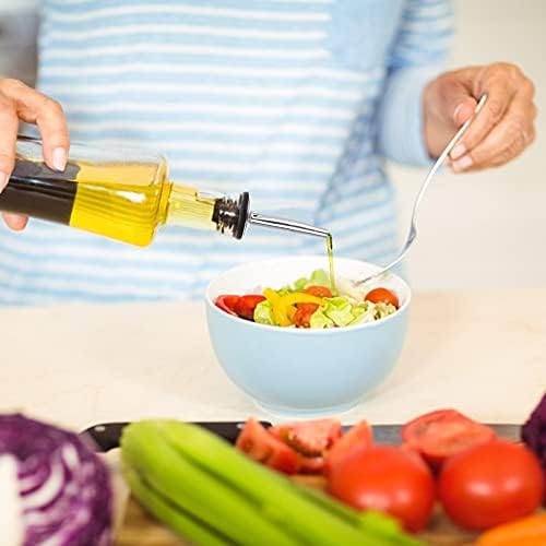 ASTER 12Pcs Bottle Pourers for Spirits Bottle Speed Pourers Stainless Steel Freeflow Pourer Spirit Pourer Liquor Pour Spouts for Wine Liquor Olive Oil Bottles with Rubber Stopper