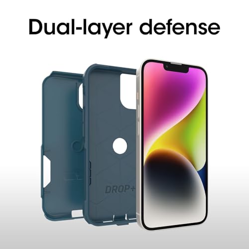 OtterBox iPhone 14 & iPhone 13 Commuter Series Case - Dont BE Blue (Blue), Slim & Tough, Pocket-Friendly, with Port Protection - image 3