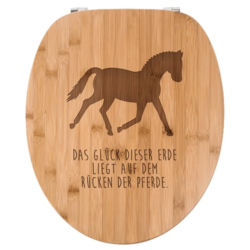 Mr. & Mrs. Panda WC Sitz Dressurpferd - Geschenk, WC-Sitz, voltigieren, Klobrille, Toilette, Bauernhof, Klodeckel, Reiterferien, Toilettendeckel