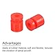 sourcing map RC Vibrationsschutz Gummi Bälle für RC F4 F7 Flugregler M2x6mm Stoßdämpfung Bälle (Rot) 24Pack