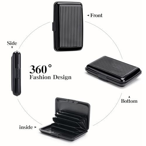 Image of Women Credit Cards Holder,RFID Blocking Protection Aluminum Metal Wallet for Men Women Business Card Holder