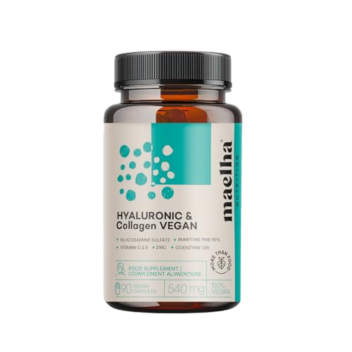 Acide Hyaluronique et Collagène Vegan, 90 Gélules