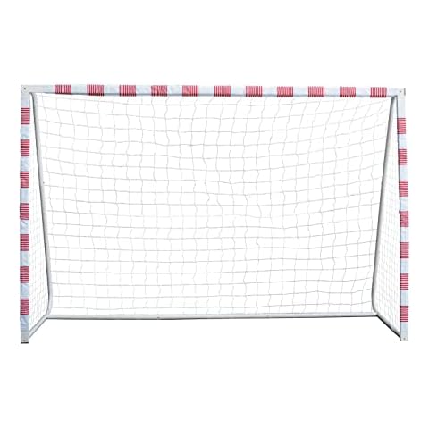 Sandora Fußballtor Volley XL Ron-Robert Zieler Edition 300 x 200 x 90 cm rot/weiß 22110 | EIN Traumtor für Kinder | Jugendliche für Spielspaß ausserhalb des Stadions (XL) Cover