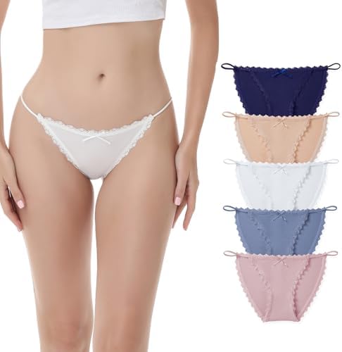 Camelia Cotton Underwear for Women Pack String Bikini pure cotton Panties Sexy Underwear Briefs