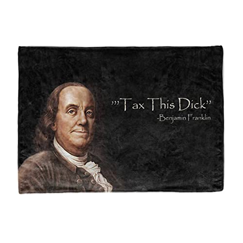 LAIX Benjamin Franklin Tax This Dick Tapestry, Funny Flag for College Dorm, Available in Sizes from 40
