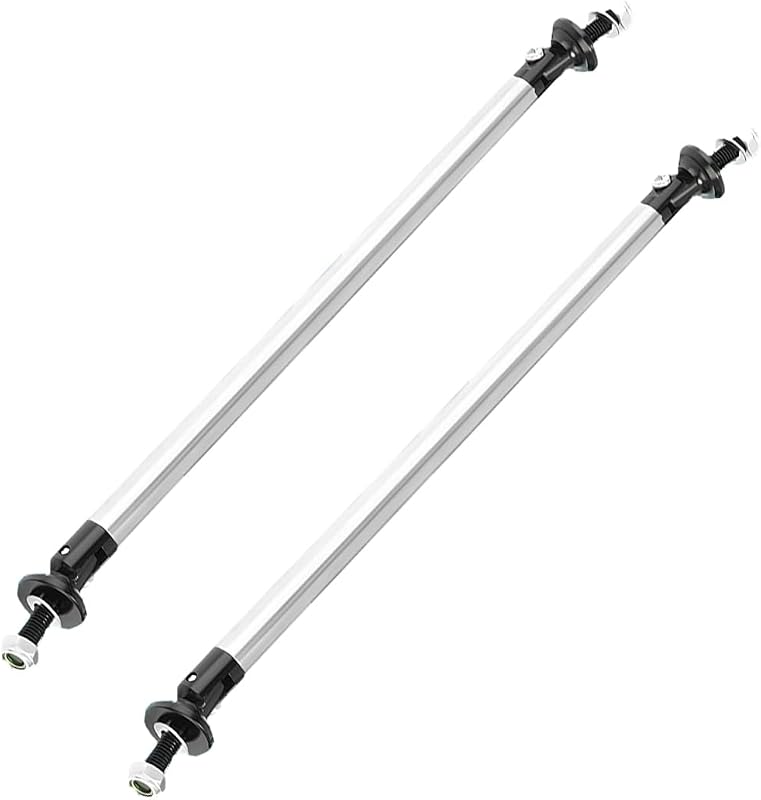 Hastes ajustáveis de suporte para splitter e para-choque GAOLAOSY 8–11 pol. – 2 unidades, prata