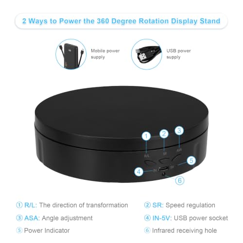 Remote Motorized Rotating Display Stand, Electric Rotating