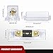 Nilight 2PCS 100A ANL Fuse Holder with ANL Fuse Electrical Protected Insulating Cover 5/16