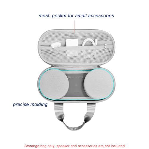 EUGOOCX Hard Carry Case for Sony HT-AX7 Bluetooth Speaker, Shockproof Protective Case Storage Bag Accessories - Image 3