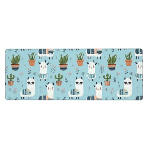 Grand tapis de souris de jeu alpaga pour un bureau stylé et ordonné